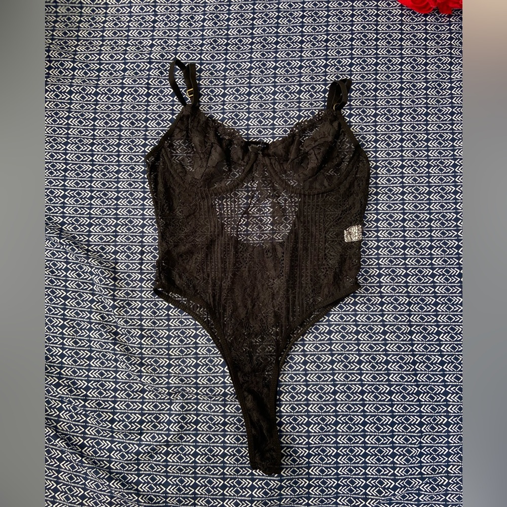 black lace bodysuit